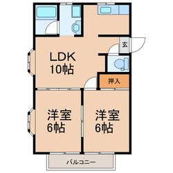 サンセットモール パートⅠの物件間取画像